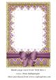 Blank Large Card Front with Bow 5
