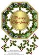 Merry Christmas Large Octagon Shaped Topper 2
