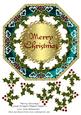 Merry Christmas Large Octagon Shaped Topper 3