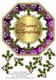 Merry Christmas Large Octagon Shaped Topper 4