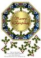 Merry Christmas Large Octagon Shaped Topper 6