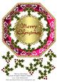 Merry Christmas Large Octagon Shaped Topper 7