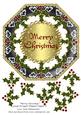 Merry Christmas Large Octagon Shaped Topper 8