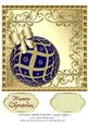 Christmas Bauble with Bow Large Topper 3