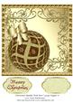 Christmas Bauble with Bow Large Topper 8