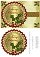 Merry Christmas Rectangle Card Front 1