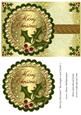 Merry Christmas Rectangle Card Front 2