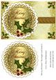 Merry Christmas Rectangle Card Front 8