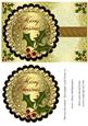 Merry Christmas Rectangle Card Front 10