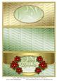 Cut & Fold Envelope Card with Poinsettias & Insert 2