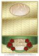 Cut & Fold Envelope Card with Poinsettias & Insert 6