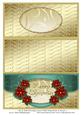 Cut & Fold Envelope Card with Poinsettias & Insert 7