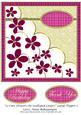 12 Cute Flowers on Scalloped Layers Large Topper 2