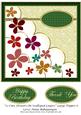 12 Cute Flowers on Scalloped Layers Large Topper 6