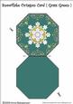 Snowflake Octagon Card ( Grass Green )