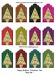 Happy Buttons Christmas Tree Tags Set 1