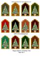 Happy Buttons Christmas Tree Tags Set 2