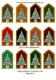 Happy Buttons Christmas Tree Tags Set 3