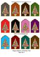 Happy Buttons Christmas Tree Tags Set 4