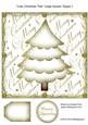 Cute Christmas Tree Large Square Topper 1