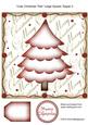 Cute Christmas Tree Large Square Topper 2
