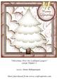 Christmas Tree on Scalloped Layers Large Topper 2