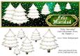 Feliz Navidad Cute Christmas Trees Dl Topper 2
