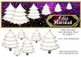 Feliz Navidad Cute Christmas Trees Dl Topper 6