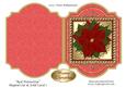 Red Poinsettia Shaped Cut & Fold Card 1