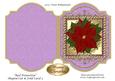 Red Poinsettia Shaped Cut & Fold Card 3