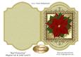 Red Poinsettia Shaped Cut & Fold Card 8