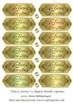 Felices Fiestas 12 Shaped Metallic Captions