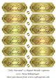 Feliz Navidad 12 Shaped Metallic Captions