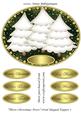 Three Christmas Trees Oval Shaped Topper 1