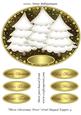 Three Christmas Trees Oval Shaped Topper 4
