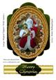 Large Shaped Topper with Santa 1