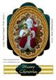 Large Shaped Topper with Santa 2
