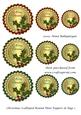 Christmas Scalloped Round Mini Toppers & Tags 1