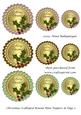Christmas Scalloped Round Mini Toppers & Tags 3