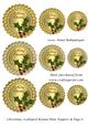 Christmas Scalloped Round Mini Toppers & Tags 6