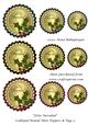 Feliz Navidad Scalloped Round Mini Toppers & Tags 2