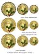 Feliz Navidad Scalloped Round Mini Toppers & Tags 4