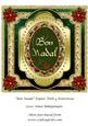 Bon Nadal Topper with 4 Poinsettias