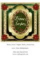 Bones Festes Topper with 4 Poinsettias