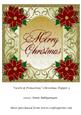 Swirls & Poinsettias Christmas Topper 3