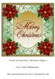 Swirls & Poinsettias Christmas Topper 5
