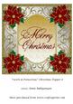 Swirls & Poinsettias Christmas Topper 8