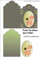 Double-tag Shaped Card ( Khaki )