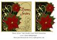 Bones Festes Side Stacker Card with Poinsettias