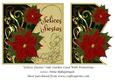 Felices Fiestas Side Stacker Card with Poinsettias